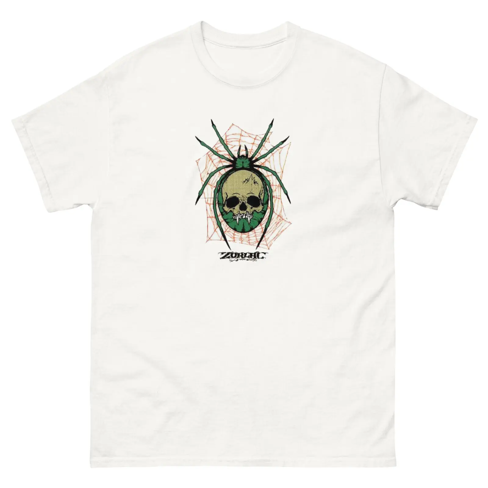 

Zorlac Skateboards Skull Spider Retro Vintage Skateboarding T Shirt Design