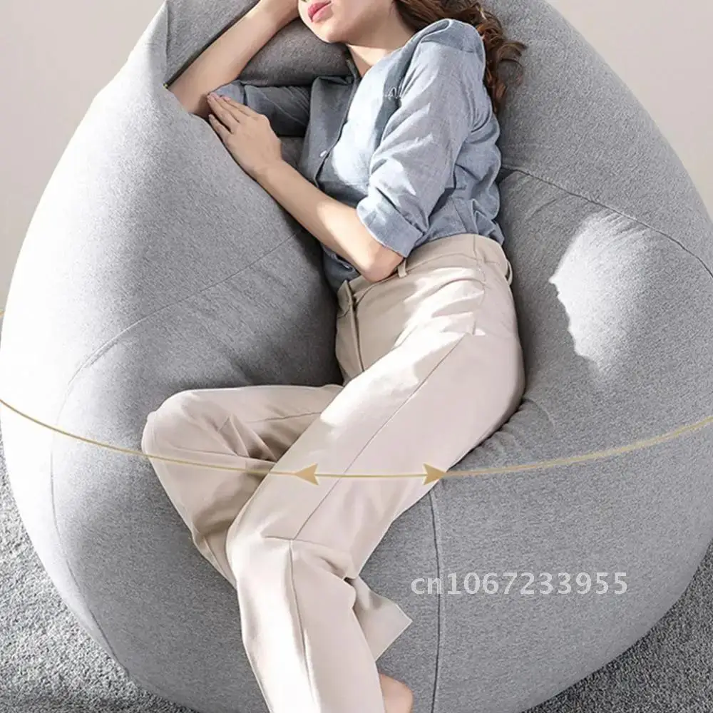 Sofa Bean Bag Soft Leisure Bean Bag Sofa Lazy Couch Bag Lounger Bed Large Cushion Sofa Chair Bag Lazy Bean Cover ChairTatami