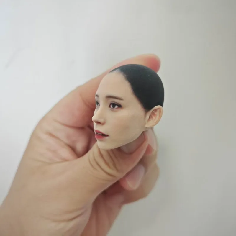 1/6 1/12 Schaal Handgemaakte Vrouwelijke Pop Hoofd Carving Simulatie Kana Momonogi Head Sculpt Model Fit 12/6 "Worldbox Tarwe Lichaam