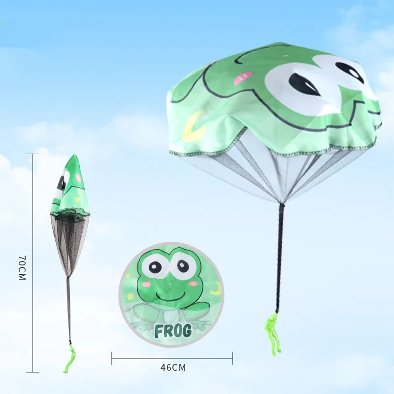 Cartoon Gele Eend Kids Parachute Leger Man Vlucht Speelgoed Creatieve Hand Gooien Parachute Speelgoed Airdrop Outdoor Games Kleine Rekwisieten