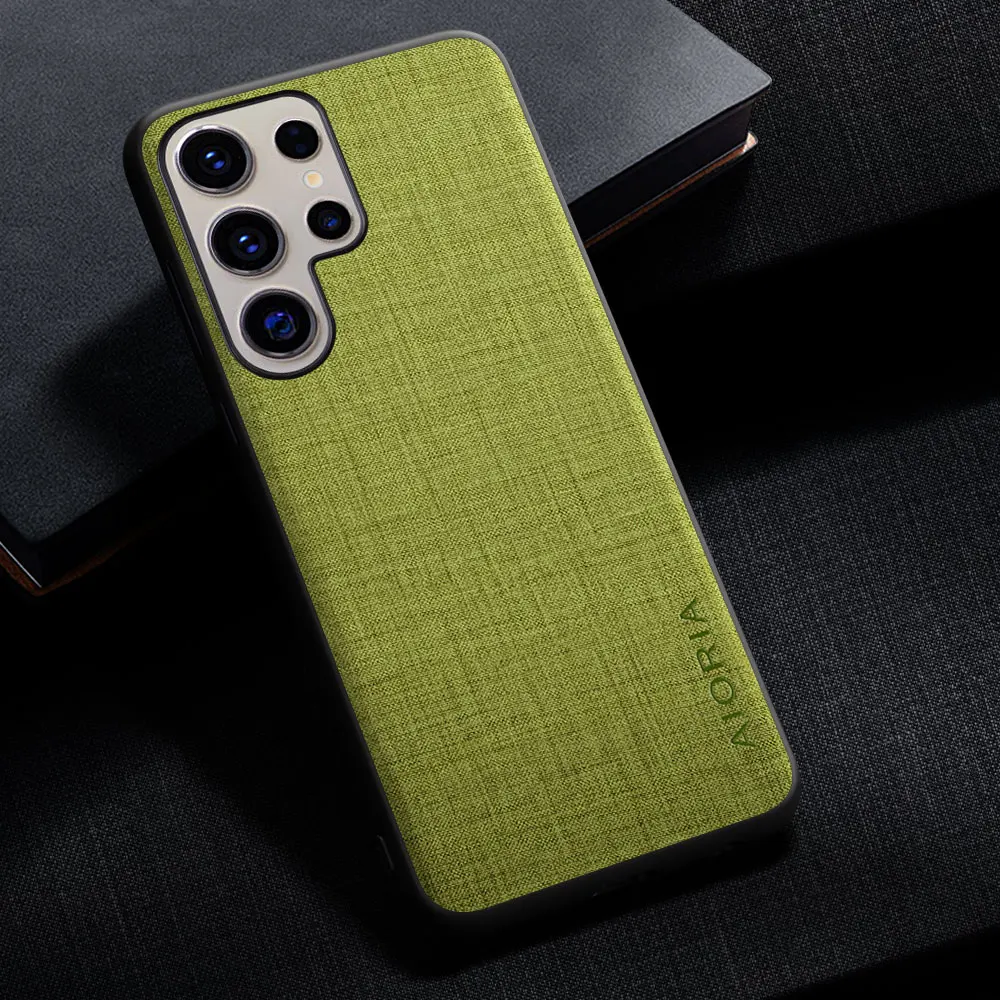 Case for Samsung Galaxy S25 FE Ultra Plus Edge Premium Cloth Texture Simple Design Cover funda for samsung galaxy s25 case capa