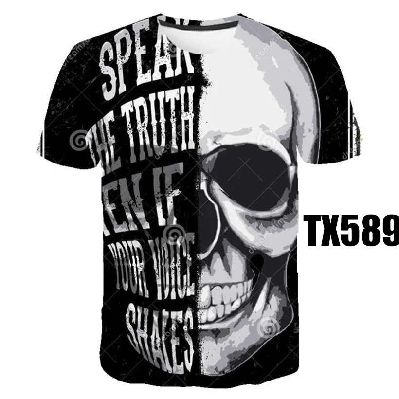 New Casual Skull Poker Printed 3D T-Shirt Men Short Sleeve Tee Shirt Homme Black Design Tee Tops Male Summer Tops Drop Ship