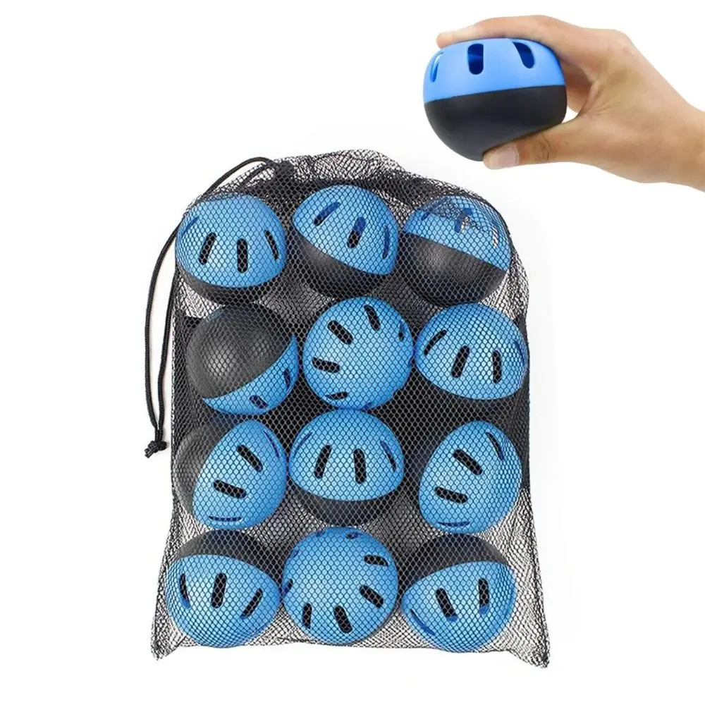 5PCS Beginner Training 74MM Baseball Practice Balls EVA Hollow Hole Airflow Balls Auxiliary Lightweight Softballs Outdoor