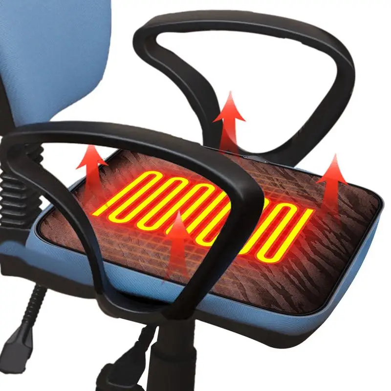 Seat Heating Pad For Chair Orthopedic Pillow Coccyx Office Chair Cushion USB Winter Cold Weather Accessories For Home School car