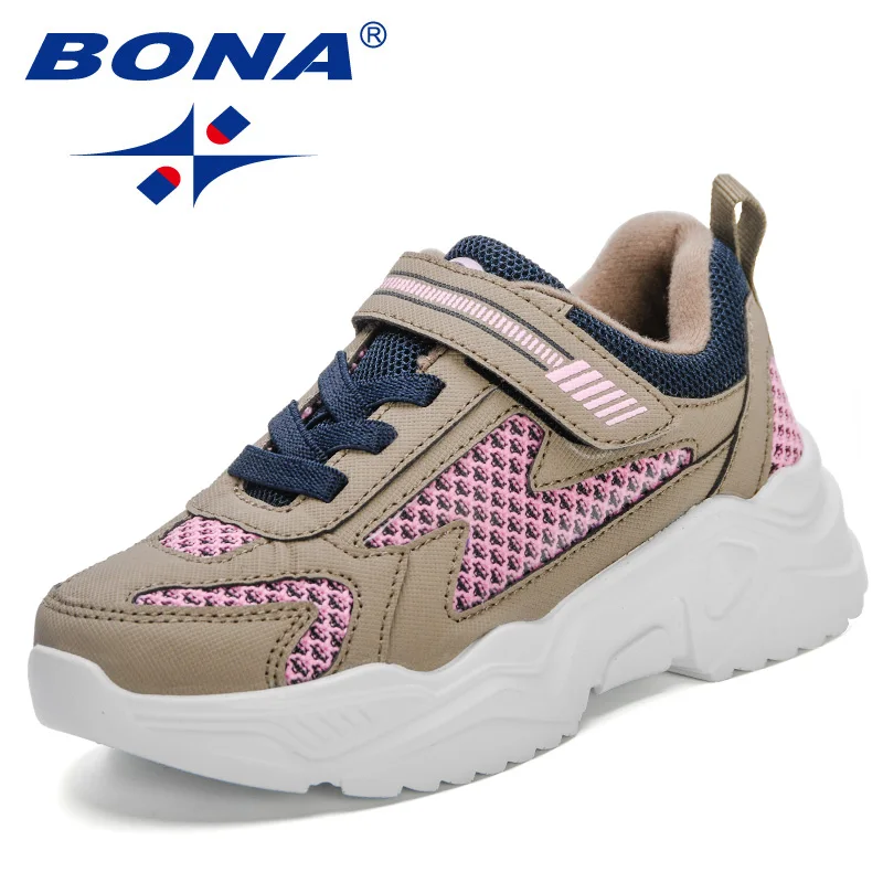 BONA 2023 nuovi designer scarpe da ginnastica bambini marca Walking Sho Trendy Sneakers ragazzi scarpe sportive leggere boy Girls Casual School