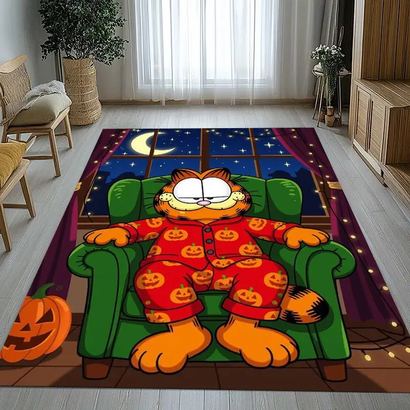 Funny Cartoon G-Garfield Soft Non-Slip Large Area Rug for Living Room,Bedroom Playroom Carpet Mat for Sofa,Home Decor Gift