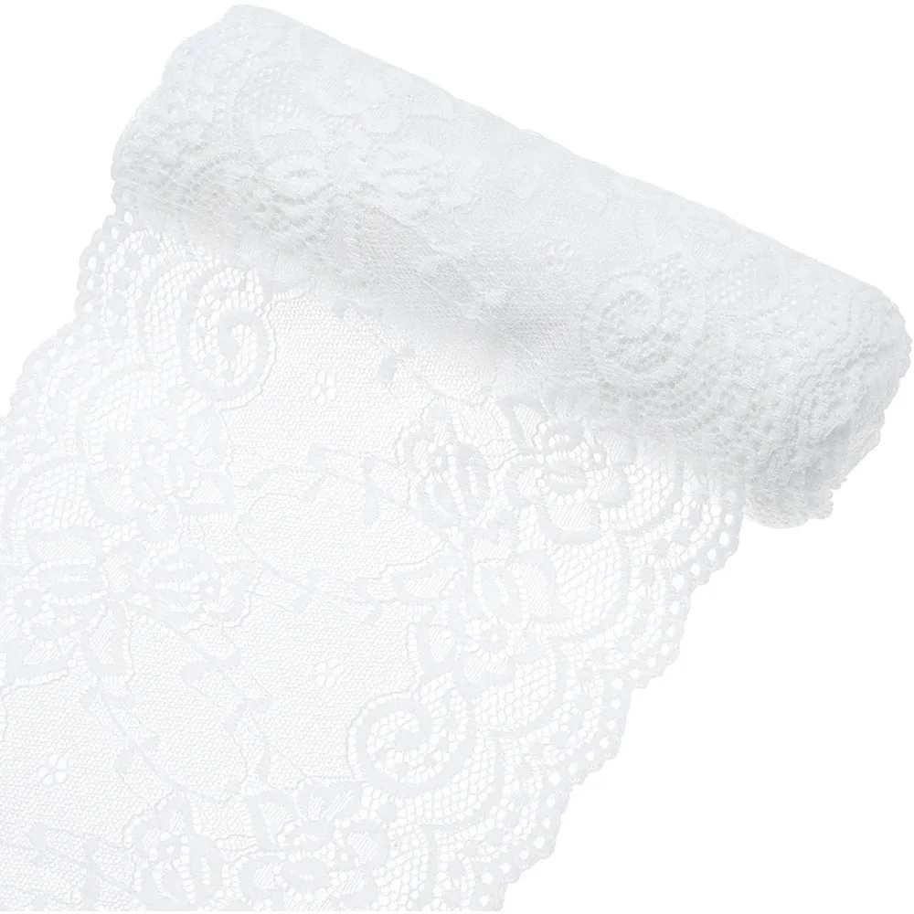 5 Yards Lace Roll White Cotton Lace Trim Fabric 6