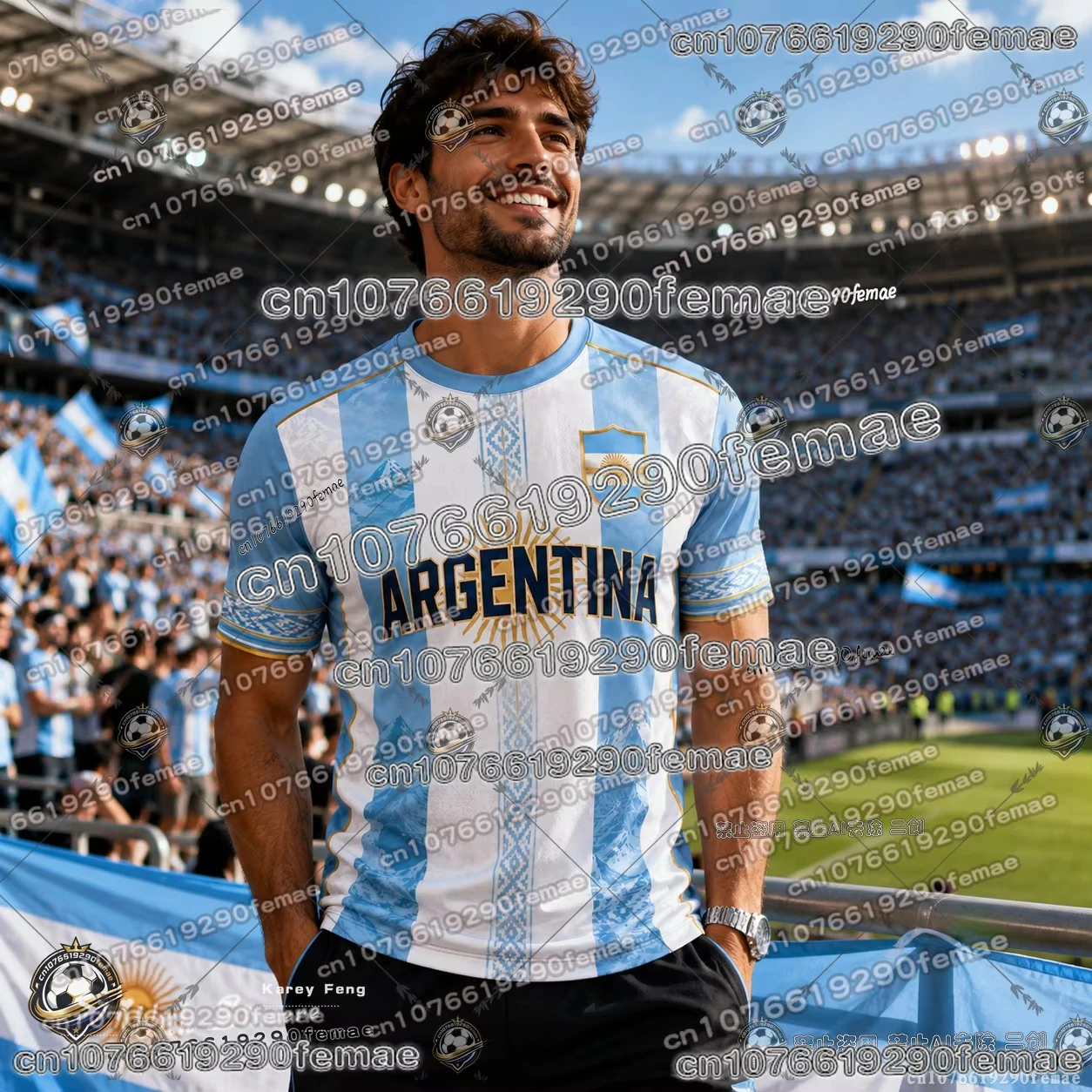 2026-27  Summer Argentina Messi Football Supporter High-quality Tee Kids Adults Men Women Breathable Comfortabl