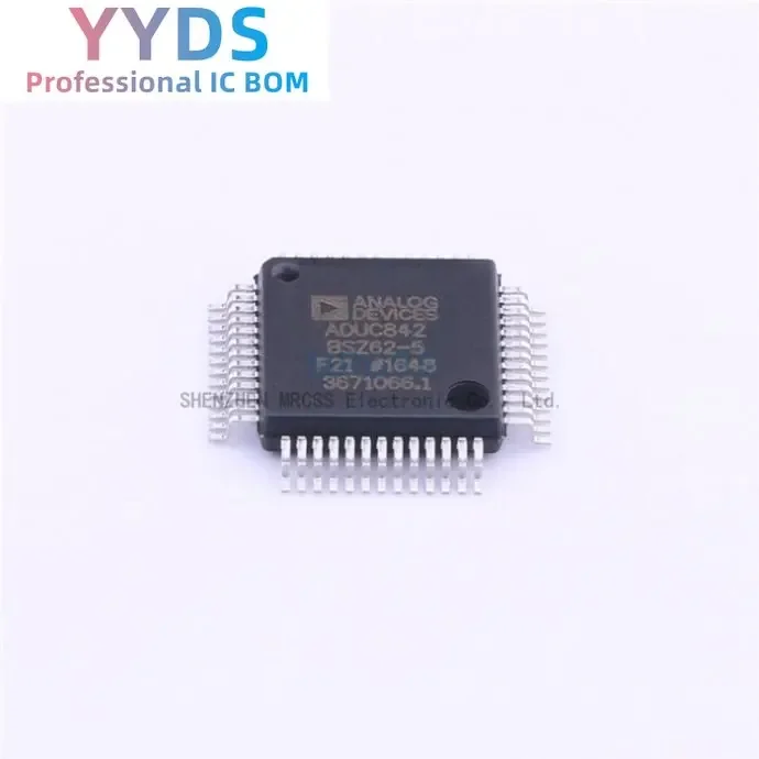 1pcs New and original ADUC842BSZ62-5 MCU microcontroller chips 8052 CISC 62KB Flash 5V 52-Pin MQFP ADUC842