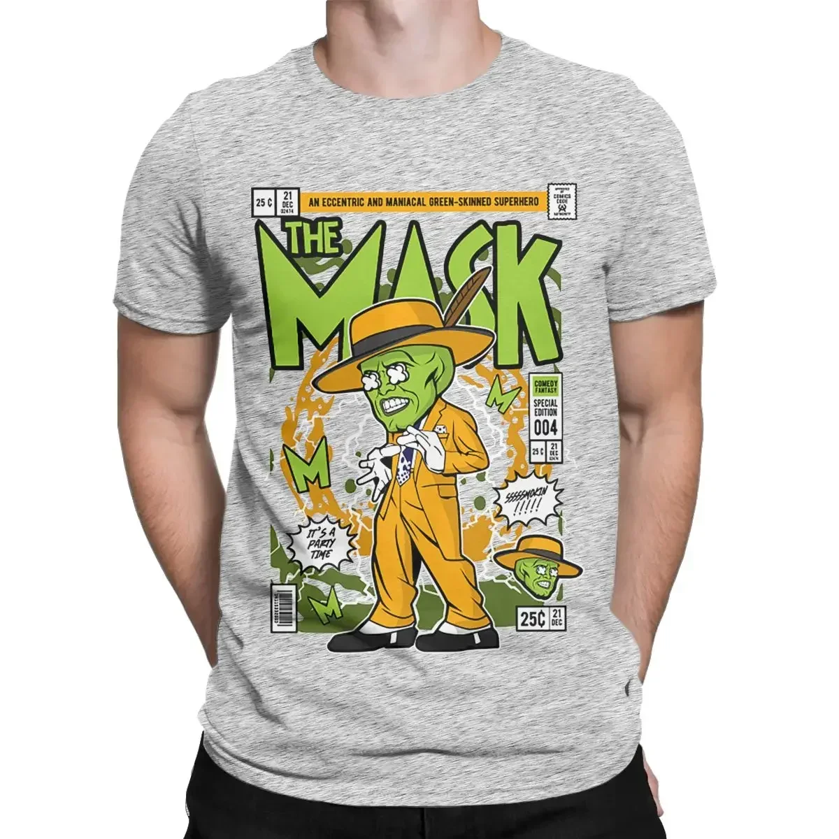Vintage Movie USA Jim Carrey Tee Shirt Short Sleeve T-Shirts 100% Cotton Gift Idea Clothes The Mask Comedy Men Women T Shirt - view 4