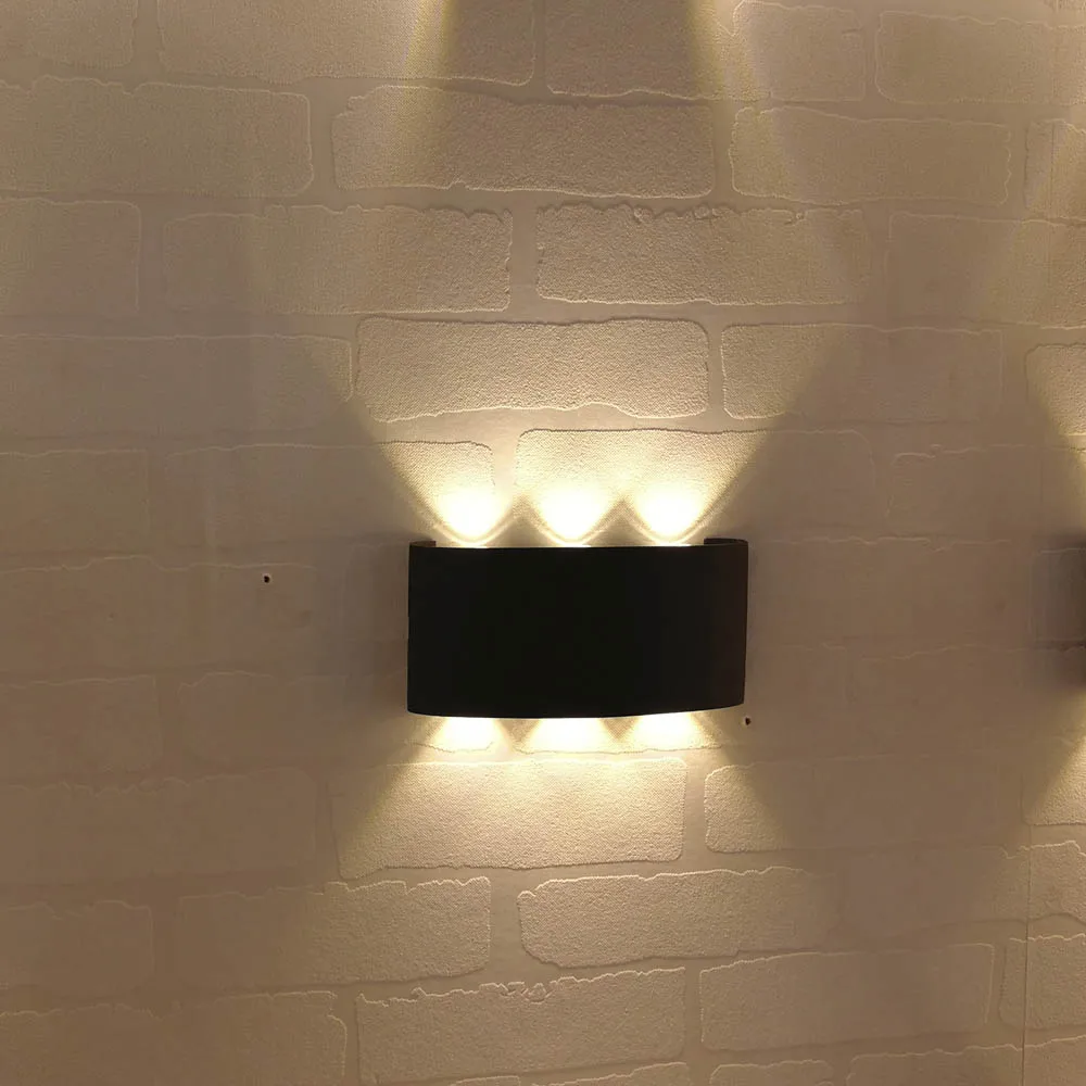 

Aluminium Led Wall Lamp Bedside Room Bedroom Wall Sconce Black or White Housing Wall Light Outdoor Waterproof Wall Lighting