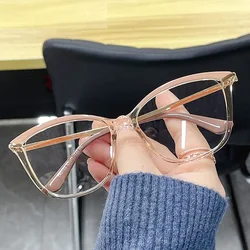 Eye Anti Blue Light Optical Eyebrow Glasses Frames Men Women TR90 Spring Leg Fashion Optical Computer Game Fashion Eyeglasses