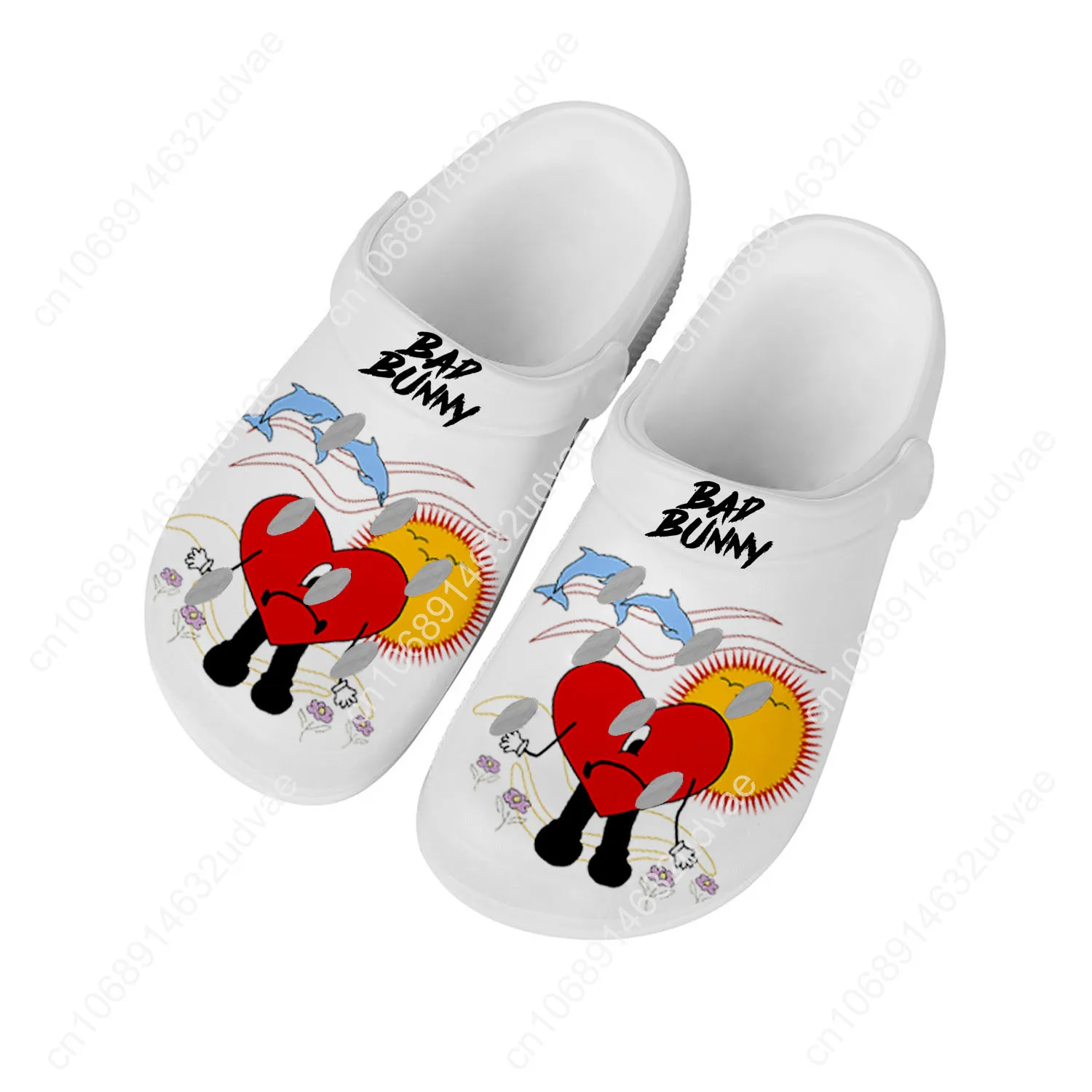 Bad Bunny Water Shoes Men Women Teenager Non-slip Fashion Home Garden Clogs Custom Sandals Beach Breathable Hole Slippers