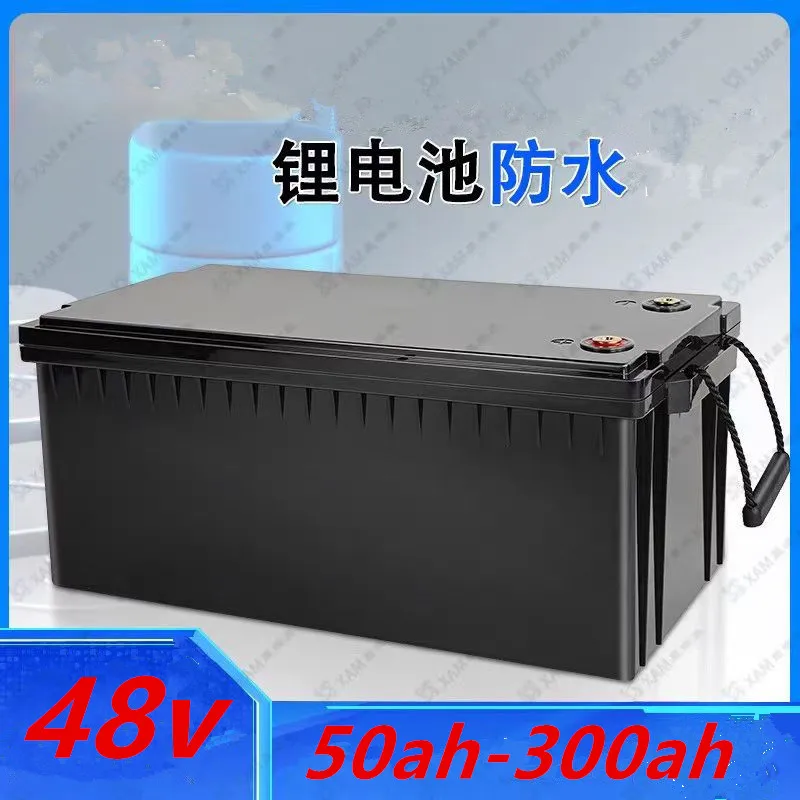 

Литиевая аккумуляторная батарея LiFePO4 48В 50Ач/100Ач/150Ач с Bluetooth, параллельное подключение для солнечных систем, совместима с инверторами 3000Вт, 5000Вт, 6000Вт