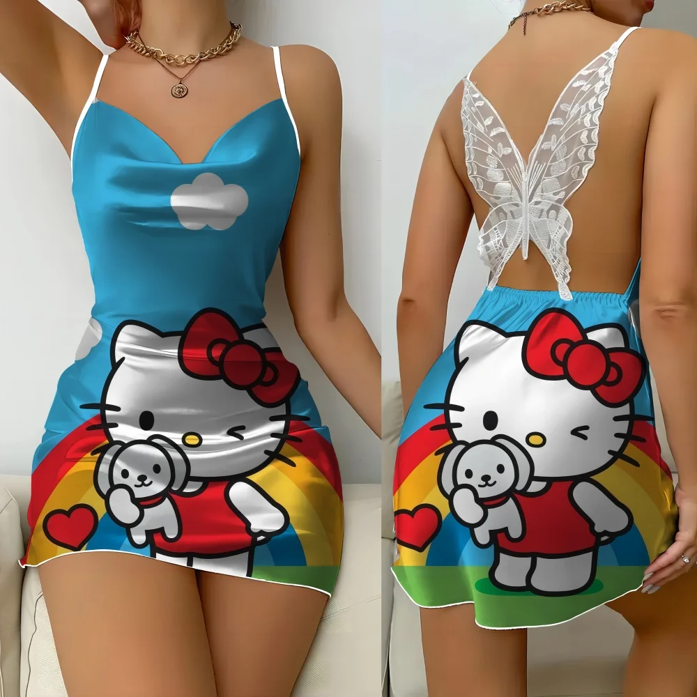 

Night Wear Woman Sexy Pajamas for Women Sleep Dress Women's Nightgown Mickey New Pattern Lovely Pajama Summer Woman 2024 Disney