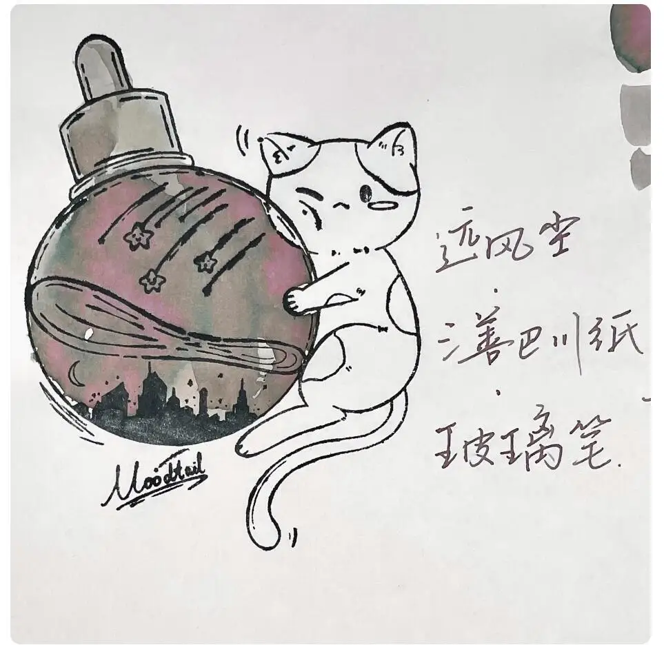 Fangyangtan Ink 20ml / Bottle Chromatographic Gradient Non Carbon Sheen Color Ink,pen Ink