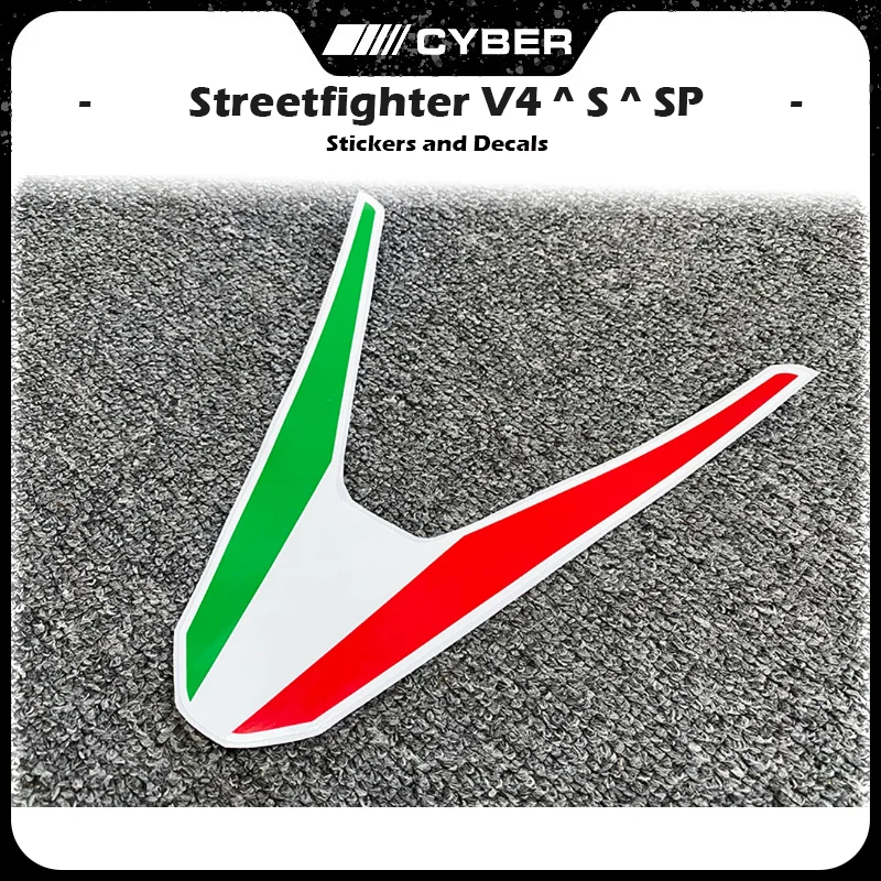두카티 스트리트파이터 스티커, 오토바이 페어링 헤드 쉘, 3 색 데칼 스티커, V4, V4S, V4SP