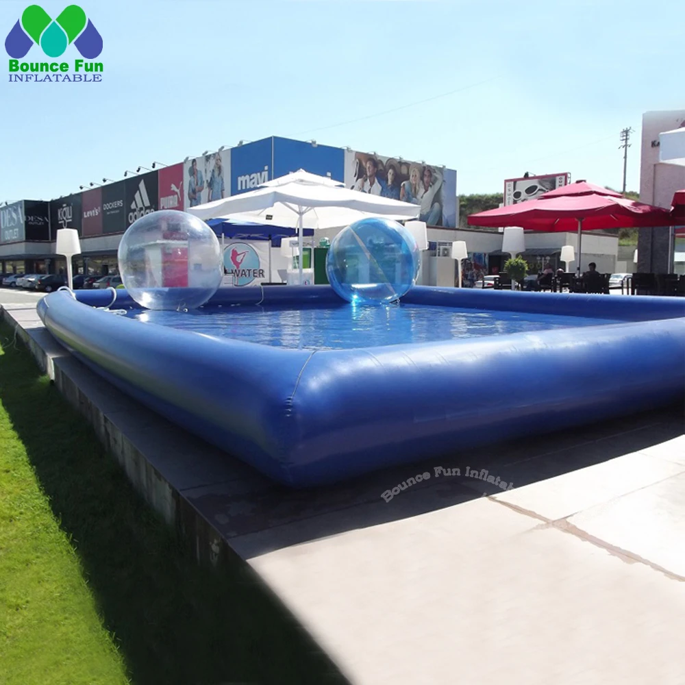 Sale Portable Square Shape Inflatable Swimming Pool For Sale,water Zorb Walking Ball Pools Outdoor Kids Activity Summer Waterfun