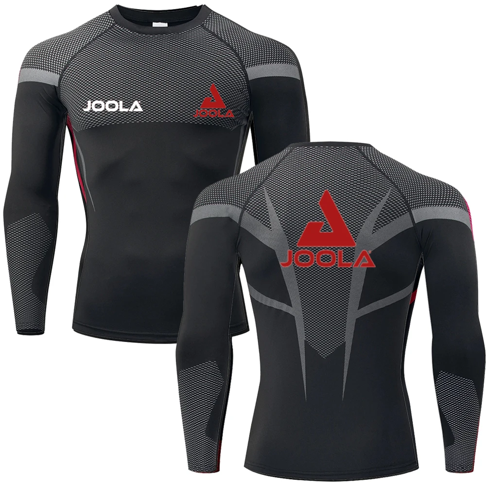

JOOLA Summer Men's Short Sleeved Fitness Clothes, Quick Drying Tight Training Clothes, Running Sports T-Shirts, Breathable Tops