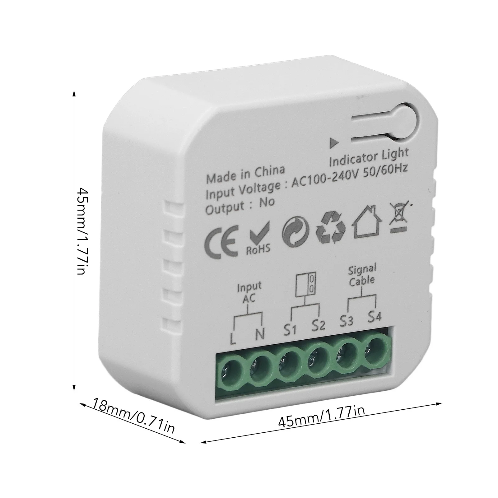 Smart Garage Door Controller for Zigbee APP Voice Remote Control Rolling Gate Access Opener 100‑240V