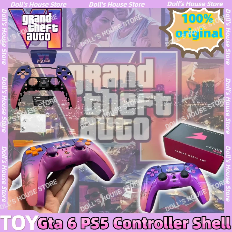 Ps5 Controller Cover - Gta 6 Sunset City PS5 Controller-Gehäuse