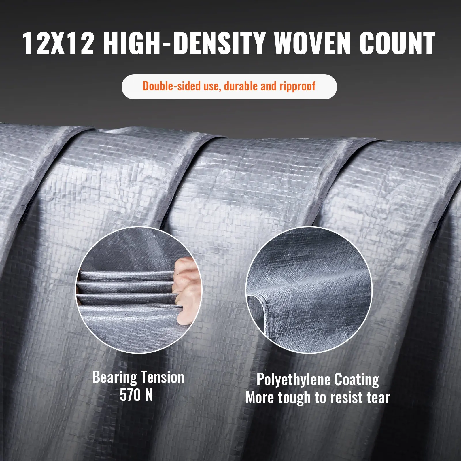 

Tarp Waterproof 20X30 Ft, Plastic Poly Tarp Cover 10 Mil, Multi Purpose Tear UV And Temperature Resistant Outdoor Tarpaulin