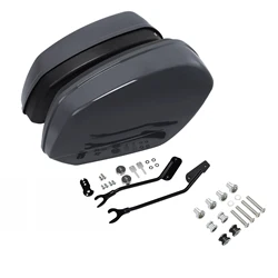 Motorcycle Hard Saddlebags For Harley Softail Low Rider ST 2022-2024 FXRST 2022 Gunship Gray