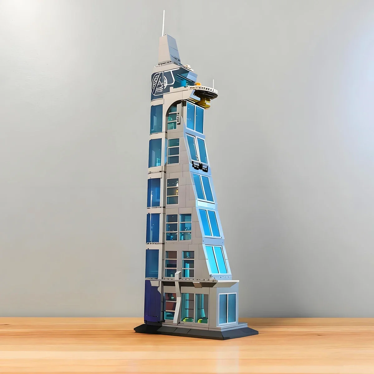 

Tony Armour 7 Floors MOC-Starks IRON-HEROES Tower Hall City Streetview Architecture Model Building Blocks Bricks Gift Toy Gift