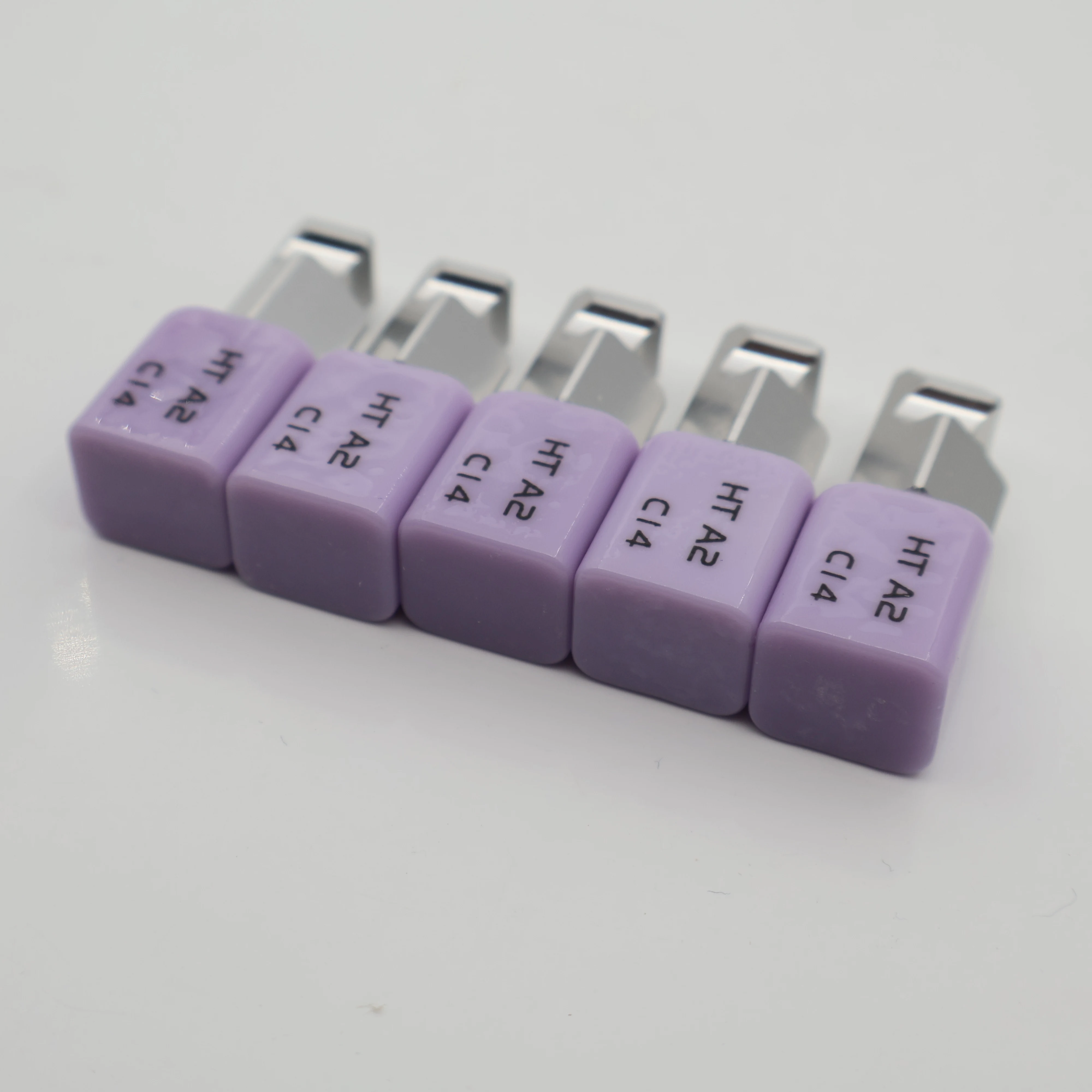 10PCS Dental Lithium Disilicate Ceramic Block C14 HT High Translucency OM1-C2  for CAD CAM Crown Veneer Dental Lab