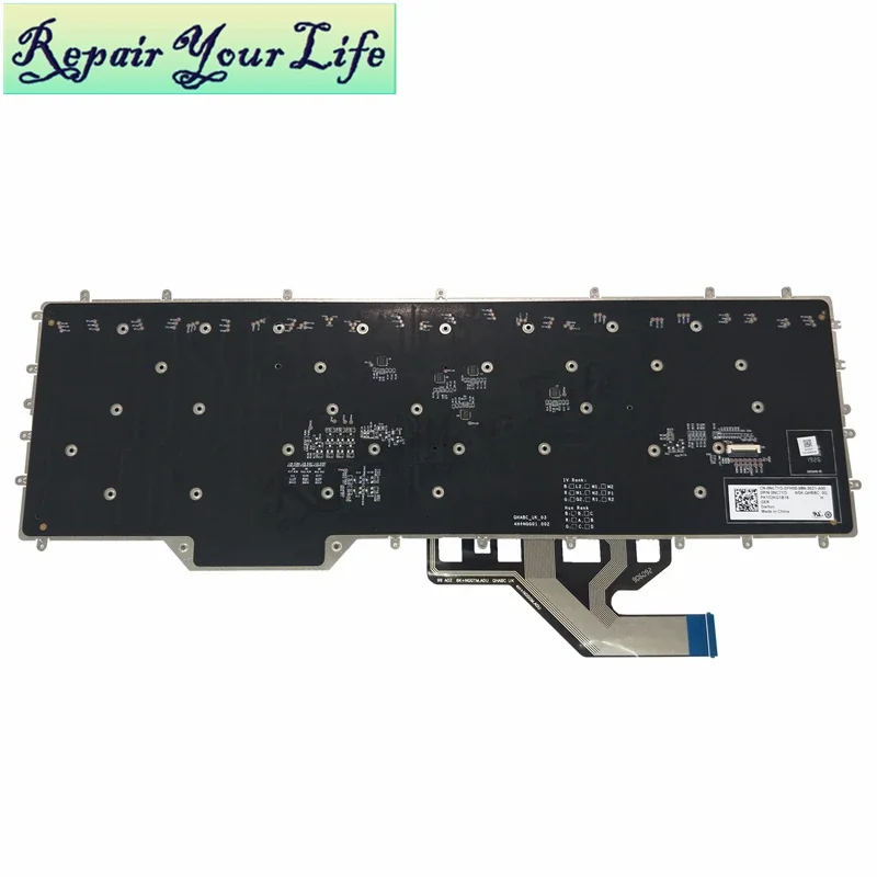 Japanese RGB Backlight Keyboard For Dell For Alienware M17 R2 R3 2019 0G7KD8 0JRFM9 JP Per-Key Colorful Backlit Laptop Keyboards