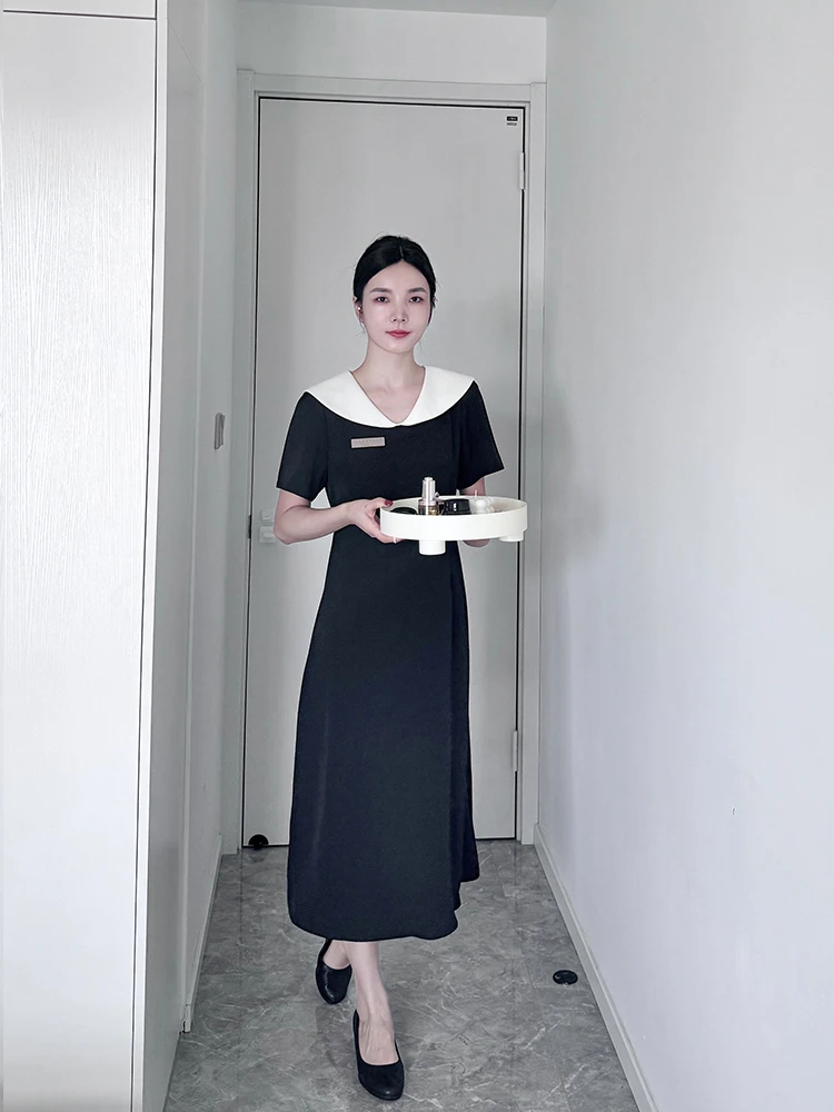 tenue-de-travail-pour-salon-de-beaute-hotel-manucure-broderie-receptionniste-estheticienne-robe-pour-femme-uniforme-de-salon-de-beaute