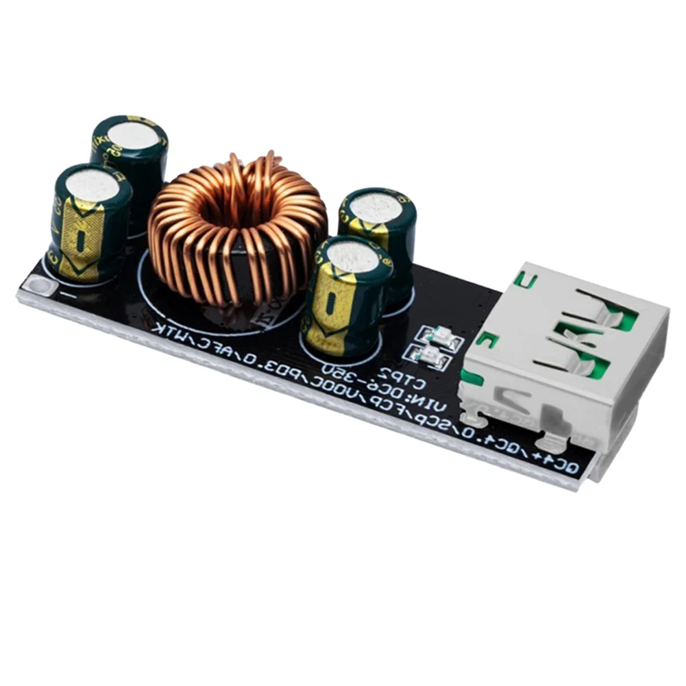 Adaptador de carga rápida para teléfono móvil QC4.0 QC3.0 USB tipo C, módulo reductor de voltaje de 6-35V, placa de carga rápida para teléfono móvil