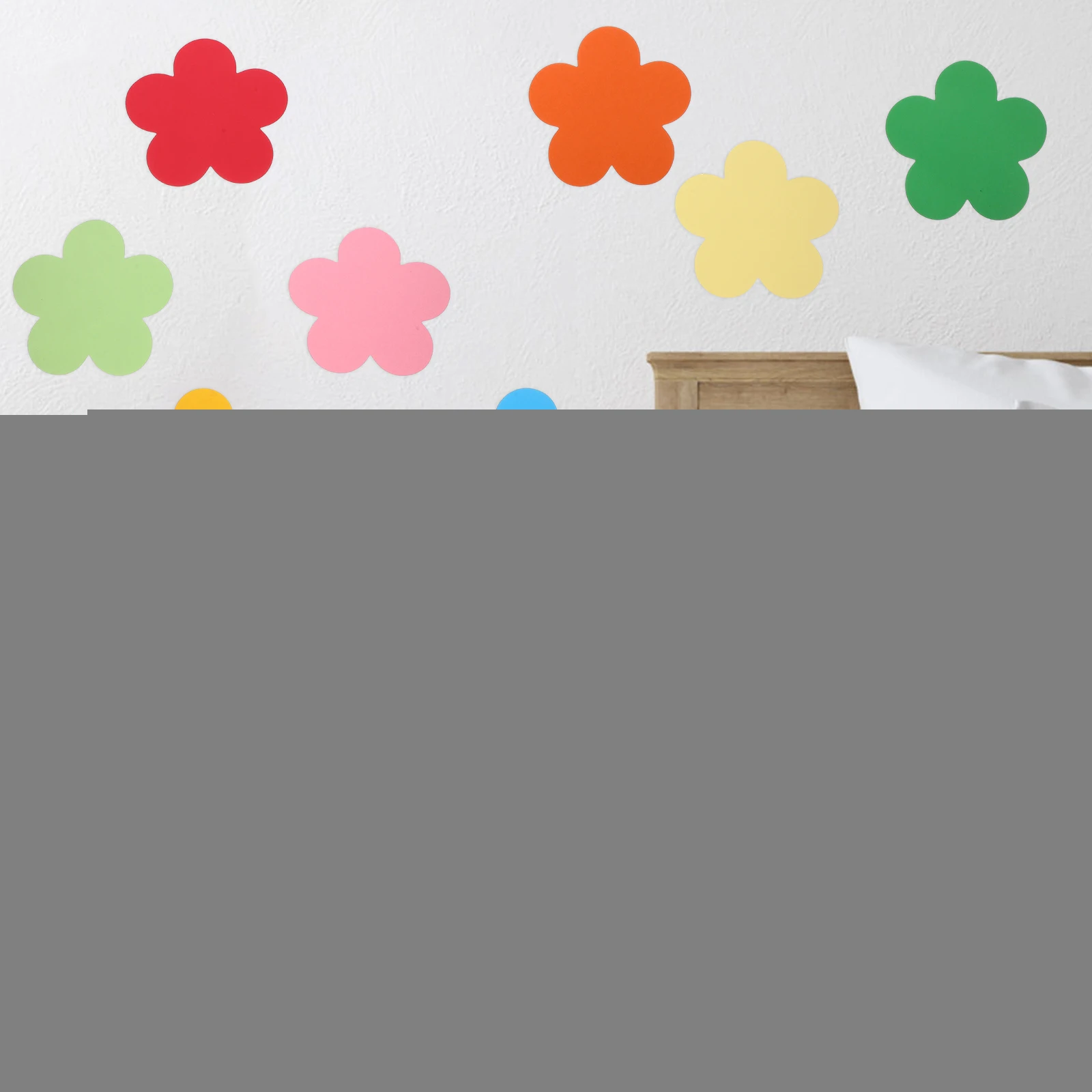 

Hand Diy Cutouts Decorative Diy Paper Cutouts Decoration 10 Sets Colored Flower Shapes Wall Thick Paper Classroom Craft