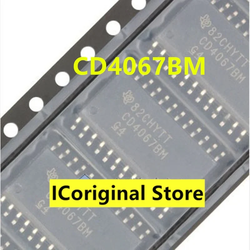 New and original CD4067 CD4067BM SOP-24 Single 16 channel switching circuit Analog multiplexer sop24 4067