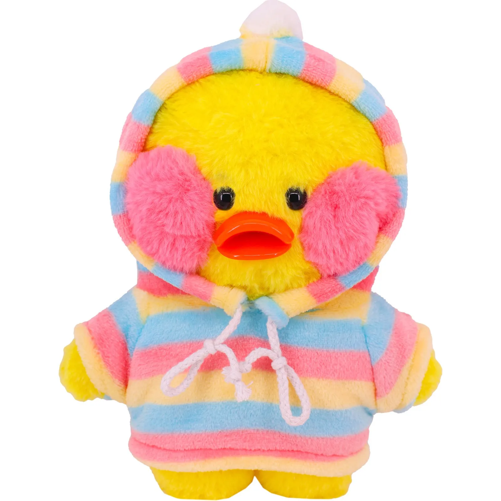 Kawaii lalafanfan roupas 30 cm amarelo pato roupas brinquedo de pelúcia frete grátis presente das crianças dos desenhos animados