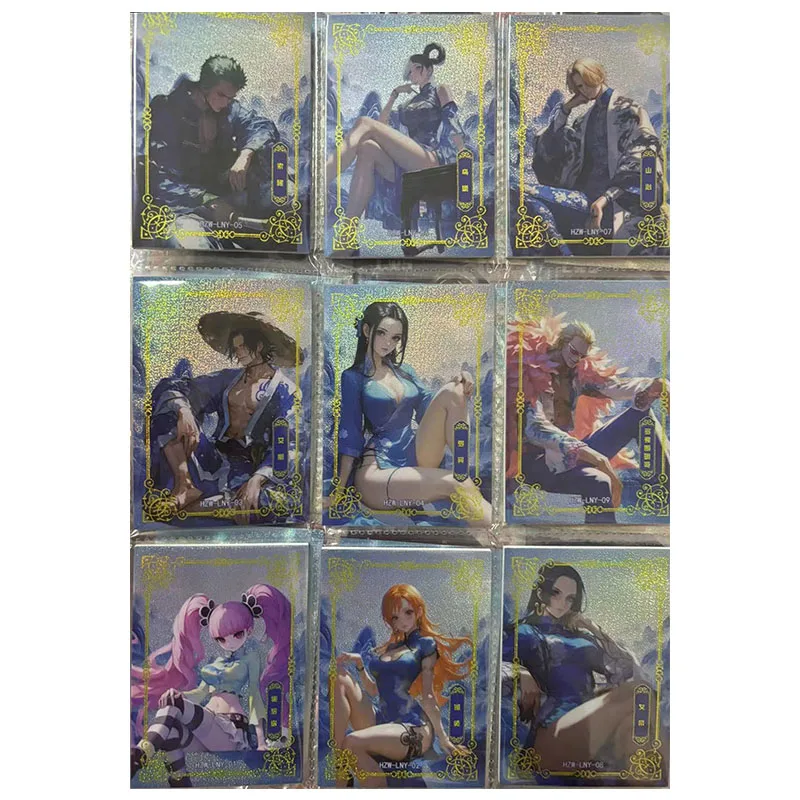 Anime ONE PIECE Rare XLP AIP SLP QIP KIR LWS LNY DR Flash Hancock Yamato Nami Uta Toys for boy Collectible Card Birthday Present