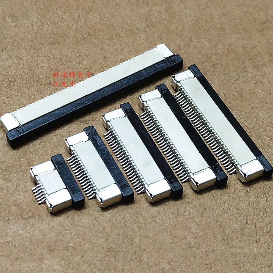 10pcs FPC Connector 0.5mm/1.0mm Pitch Drawer type Upper/ Bottom contact Type Socket FFC Flat Cable Socket 4P 5P 6P 8P 10P-60Pin