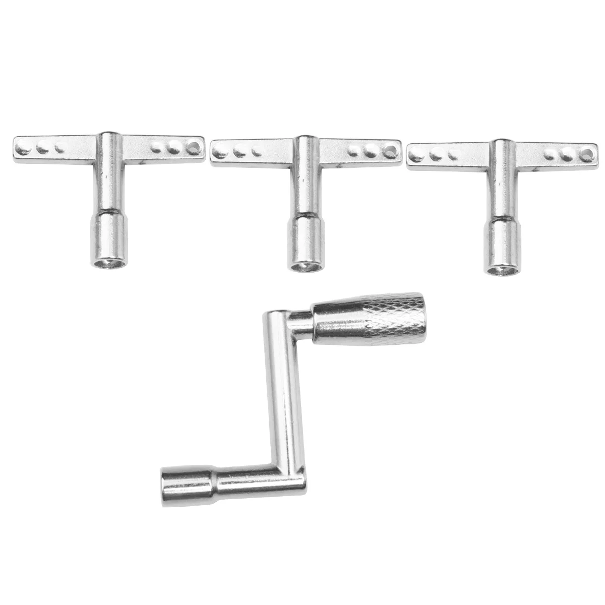 

4Pcs Drum Key Set High Grade Metal Continuous Motion Wrench Professional Drum Tuning Tool Fast Loading Unloading Drumhead