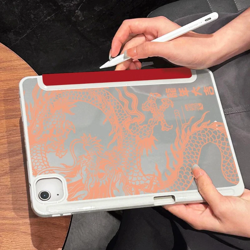 Inteligentne etui PU do iPada Air 6 Etui IPad 10. generacji Air 5. 4. 10.9 Pro 11 2. 3. 4. IPad 10.2 7. 9. 8. Wykwintna farba smoka — zdjęcie produktu 2