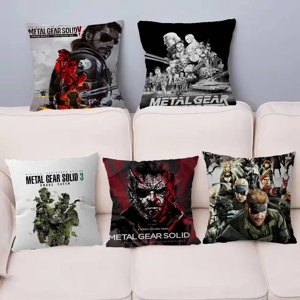 Funda de almohada con diseño de M-Metal G-Gear Rising Revengeance, funda de cojín decorativa, decoración navideña