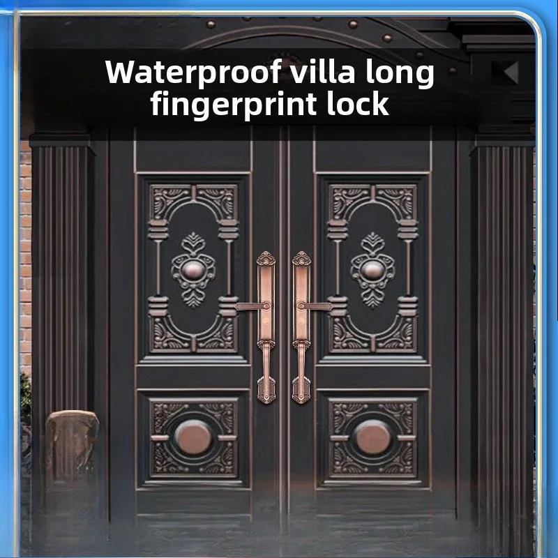 

Slide Cover Fingerprint Lock Villa Door Courtyard Anti-theft Door Slide Cover Password Lock