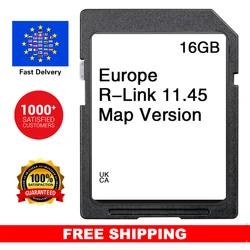 for Renault Fluence Scenic Zoe SD Card R-Link 11.45 Carminat Sat Nav 2025 Maps GPS Navigation Europe UK 16GB