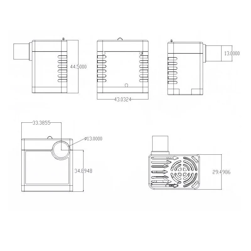 5w Water Pump Dc-808 Head 1.8 Meters Smart Home Appliance Pet Fish Tank Dc Brushless Micro Water Pump F1