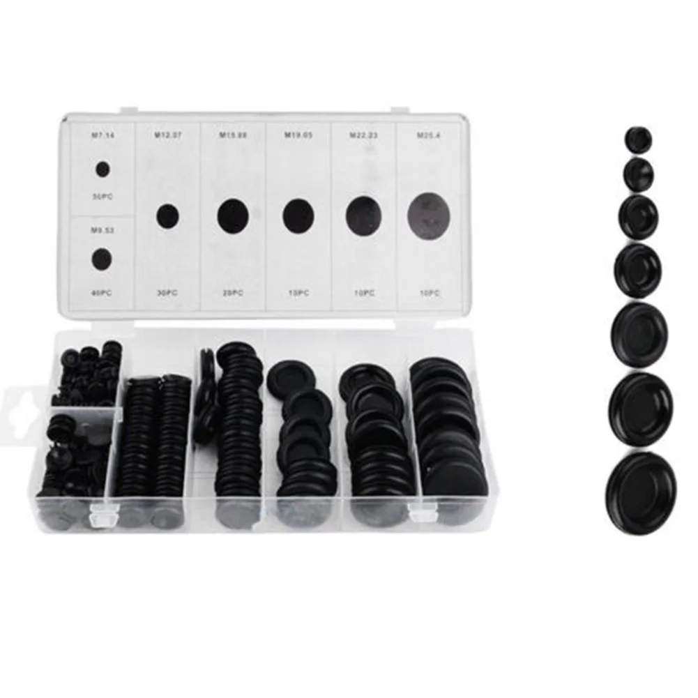 /Car /Power /Wiring /Gasket Assortment Kit 170Pcs Rubber Grommet Firewall Hole Accessories Chassis Parts view 4