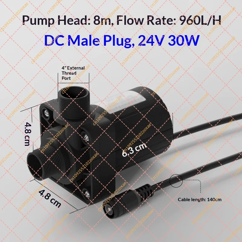 24V Small Water Pump for Salon Shampoo Basin Hair Washing Sink Drain Pump Replacement Parts High Efficiency