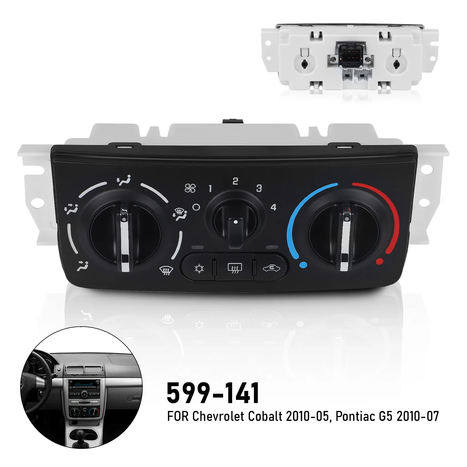 

Temperature Control A/C Heater Climate Control Panel Switch OE 15213133 15829486 For Chevrolet Cobalt 2005-10 Pontiac G5 2007-10