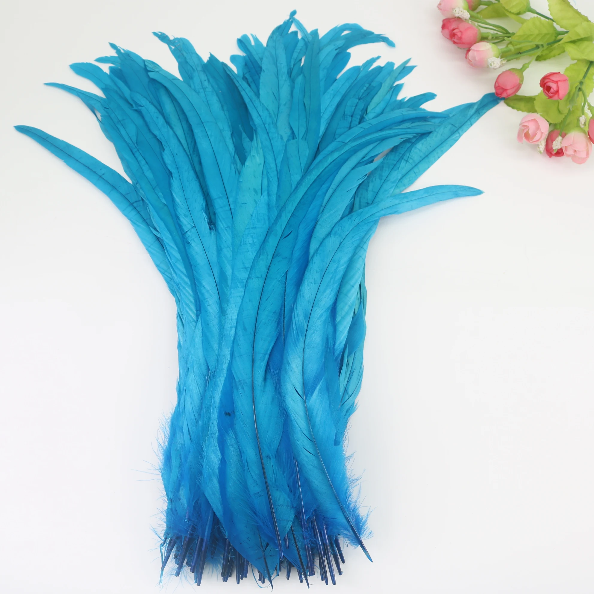 50pcs/lot Rooster Feathers Carnival Feathers for Decoration 25-40cm and Accessories for the Table Sewing Chicken Feather Dress