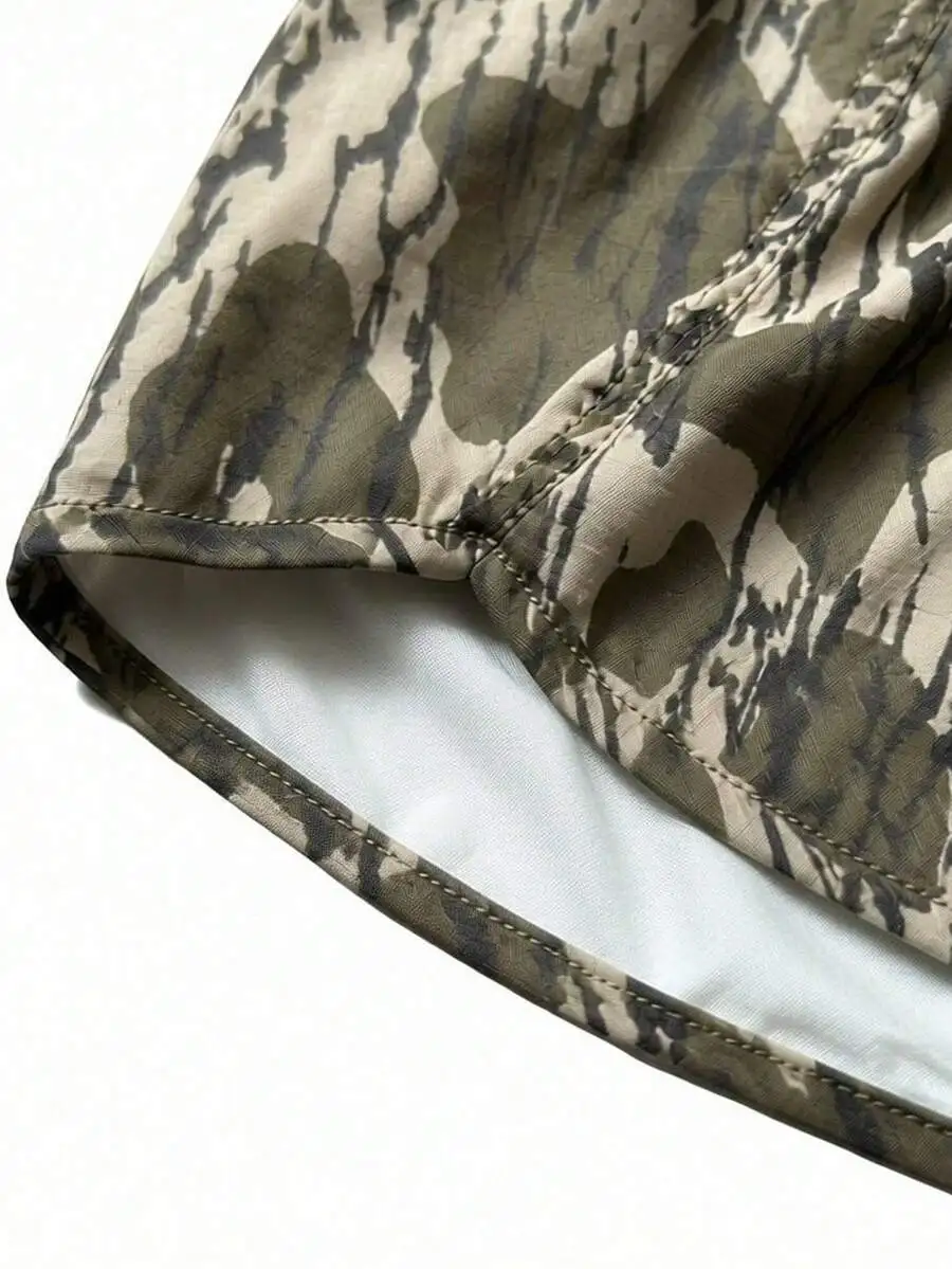 

Womens Camo Print Athletic Shorts Lightweight Polyester Casual Shorts For Beach Gym Running