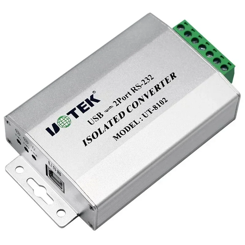 UOTEK UT-8102 USB to 2-Port RS-232 Isolated Converter Adapter Windows 10