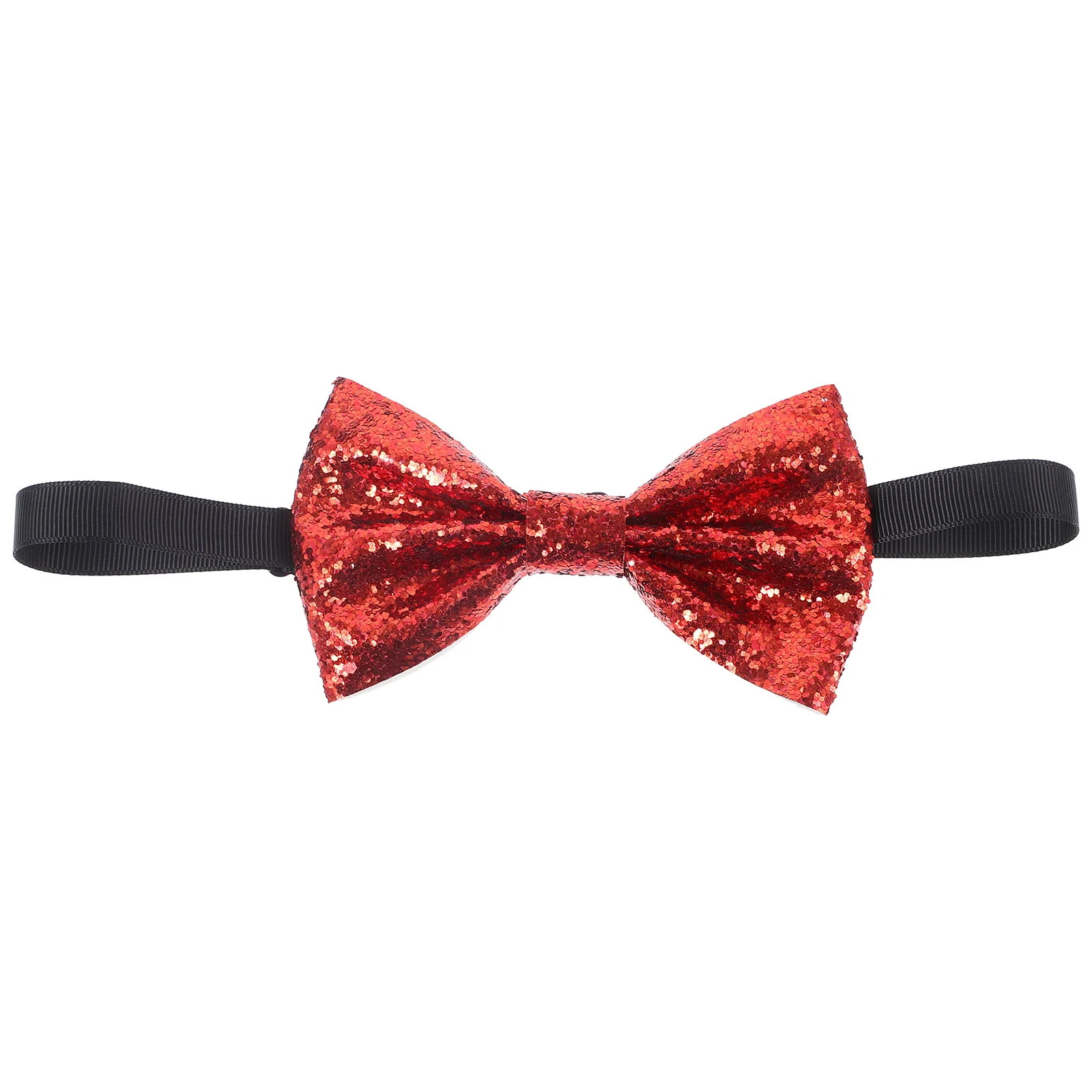 Bow Tie Performance Banquet Children's Single Adult British Glitter Pu Color Adjustable (red) Tuxedo Bowties Men Mens Powder